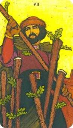 7 Of Wands Upright