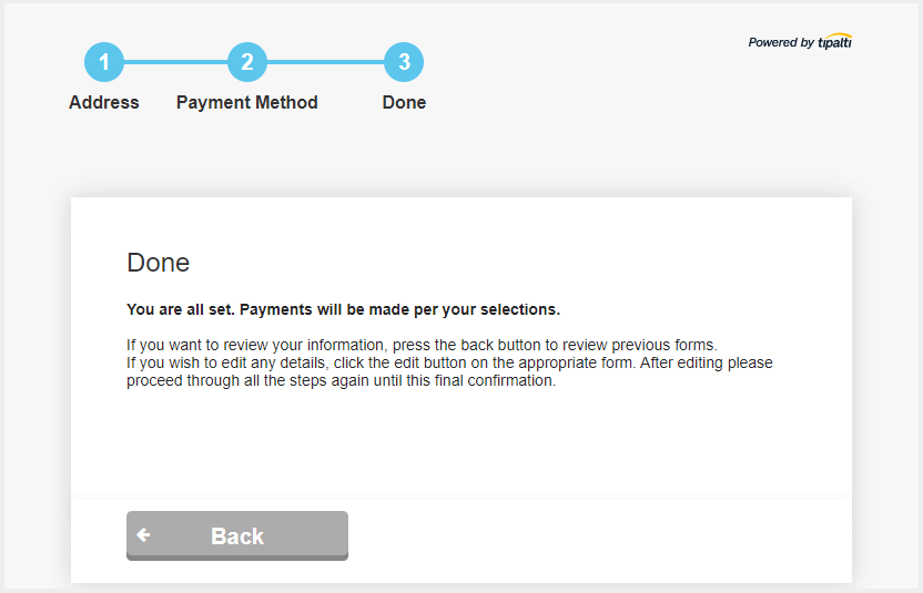 HG 9 Payment Request Complete
