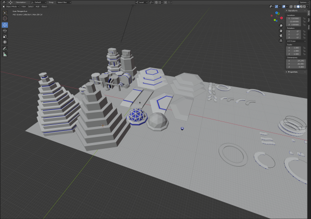 Blender multiple objects in a single file