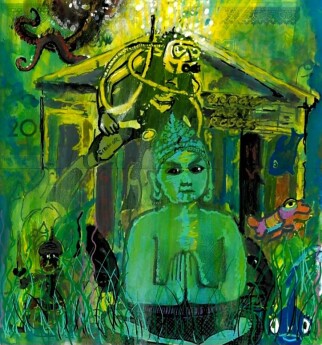 Scuba Buddha, by Sidmor 2023.