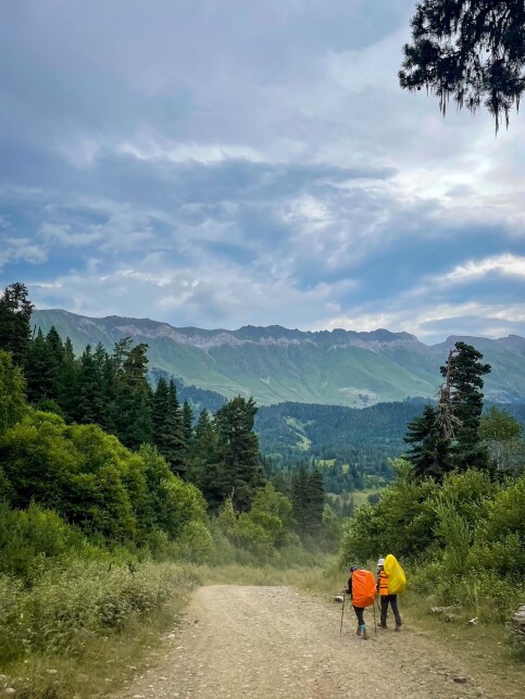 In the mountains