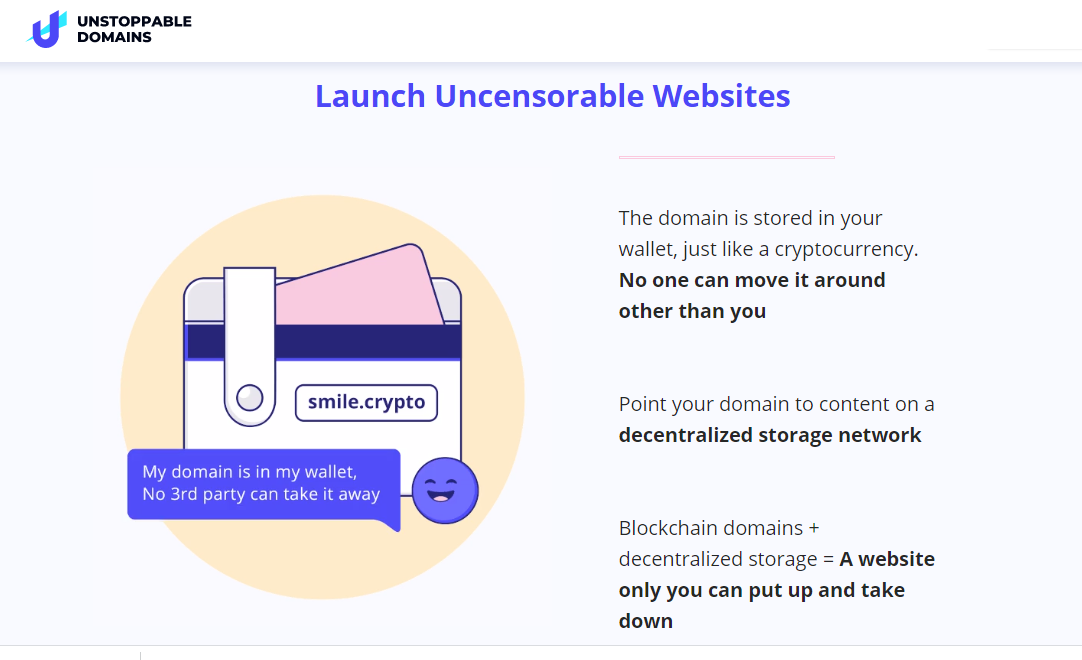 domain, website, blockchain, unstoppabledoamins