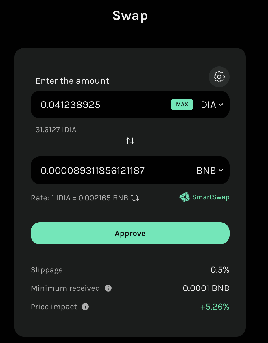Cross-chain token swaps on Krystal DeFi