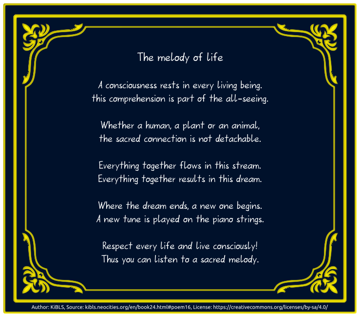 The melody of life