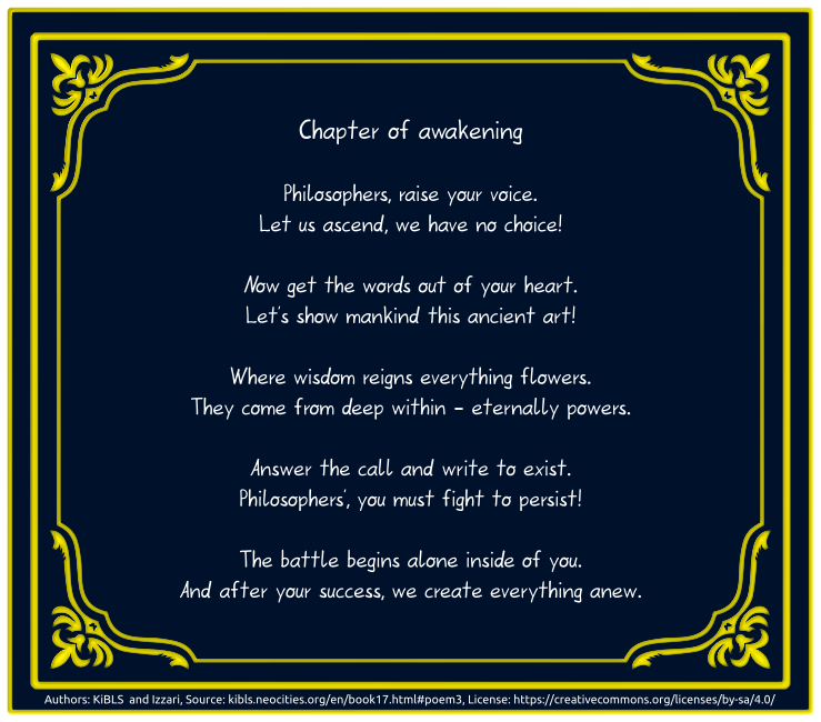 Chapter of awakening