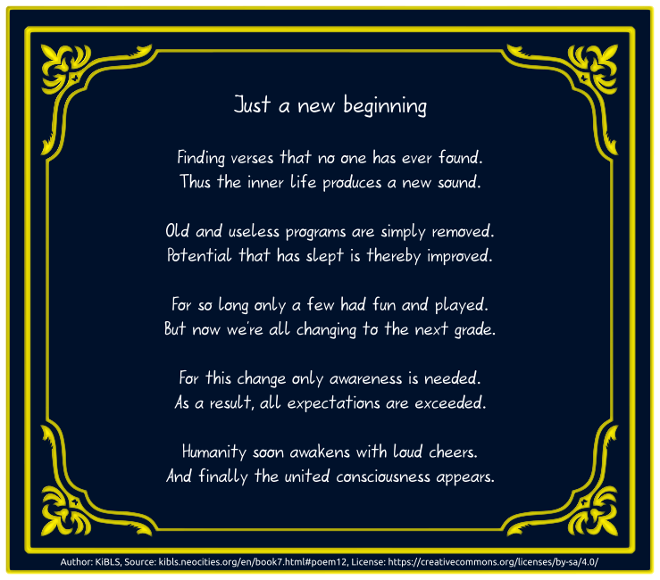 Just a new beginning