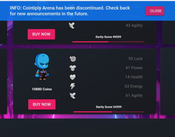 No more Arena