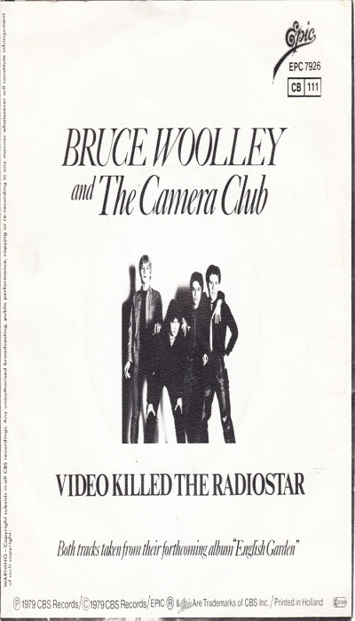 Bruce Woolley and The Camera Club - Video Killed the Radiostar