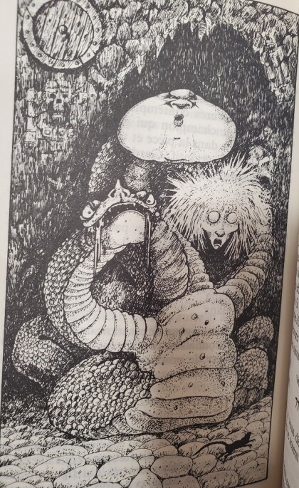 3 headed creature - Art by John Blanche