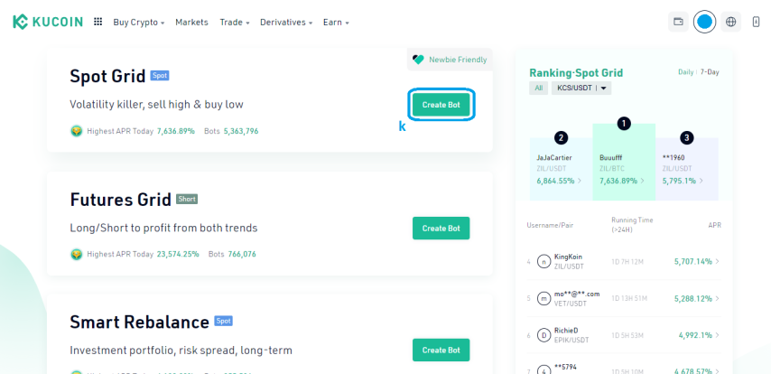 8. Spot Grid Trading Bot