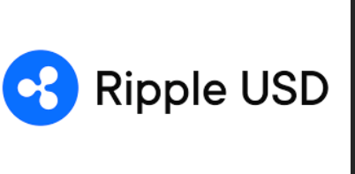RLUSD (Real USD) logo by Mountain Protocol, showing a bold black-and-white circular emblem. It represents a regulated stablecoin designed to offer yield while maintaining compliance with financial standards.