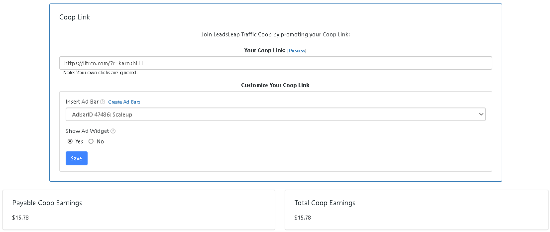 Leadsleap Earning