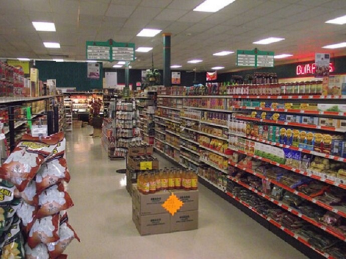 Healthy Hippie grocery aisle