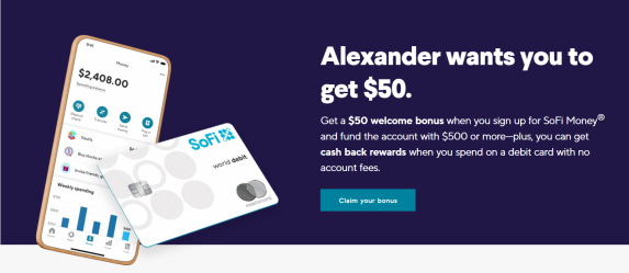 SoFi Money - Get $50 Free