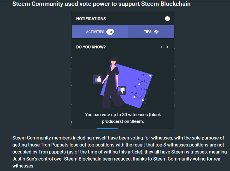 Steem blockchain witnesses