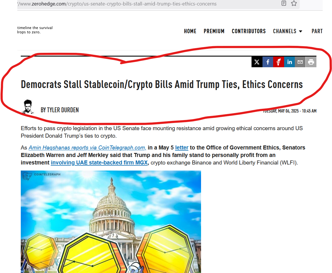 democrats block stablecoins