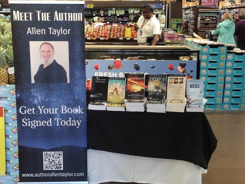grocery store book table
