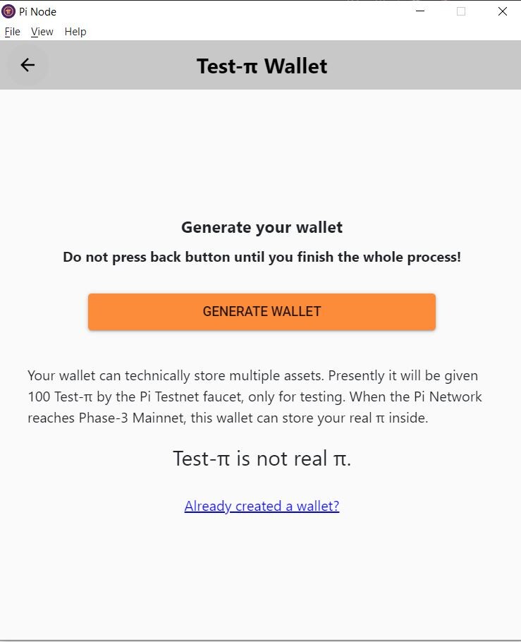 Generate Wallet