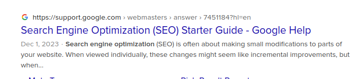 Search Engine Optimization