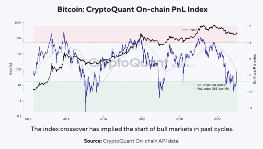 CryptoQuant PnL Index Signal Bull Run