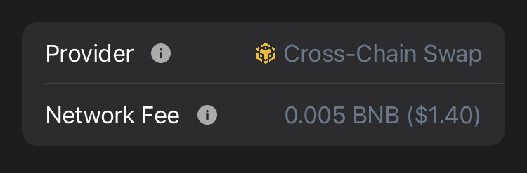 Cross-chain swap in Trust