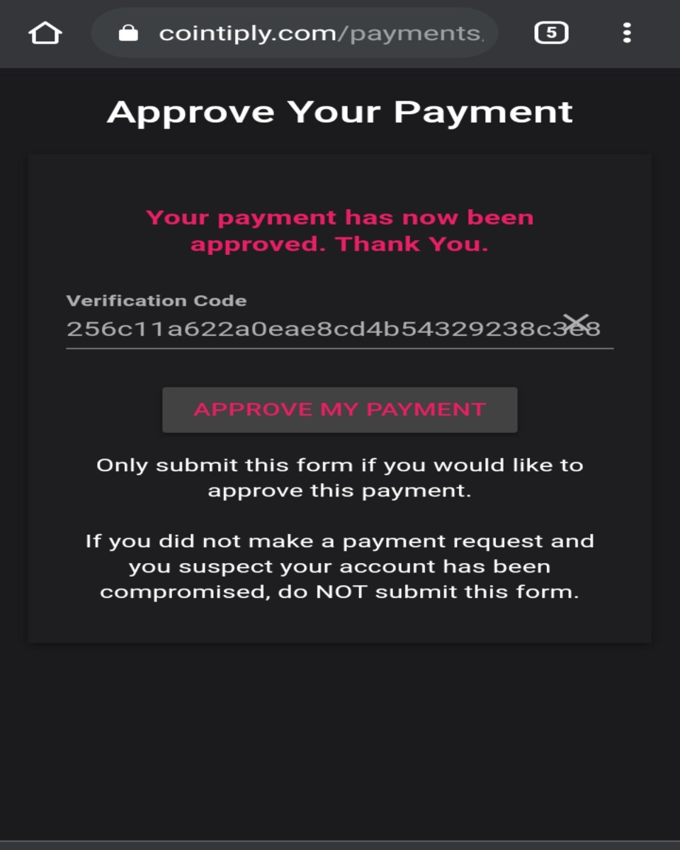 Payment approval