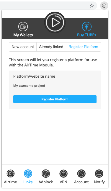 register social media