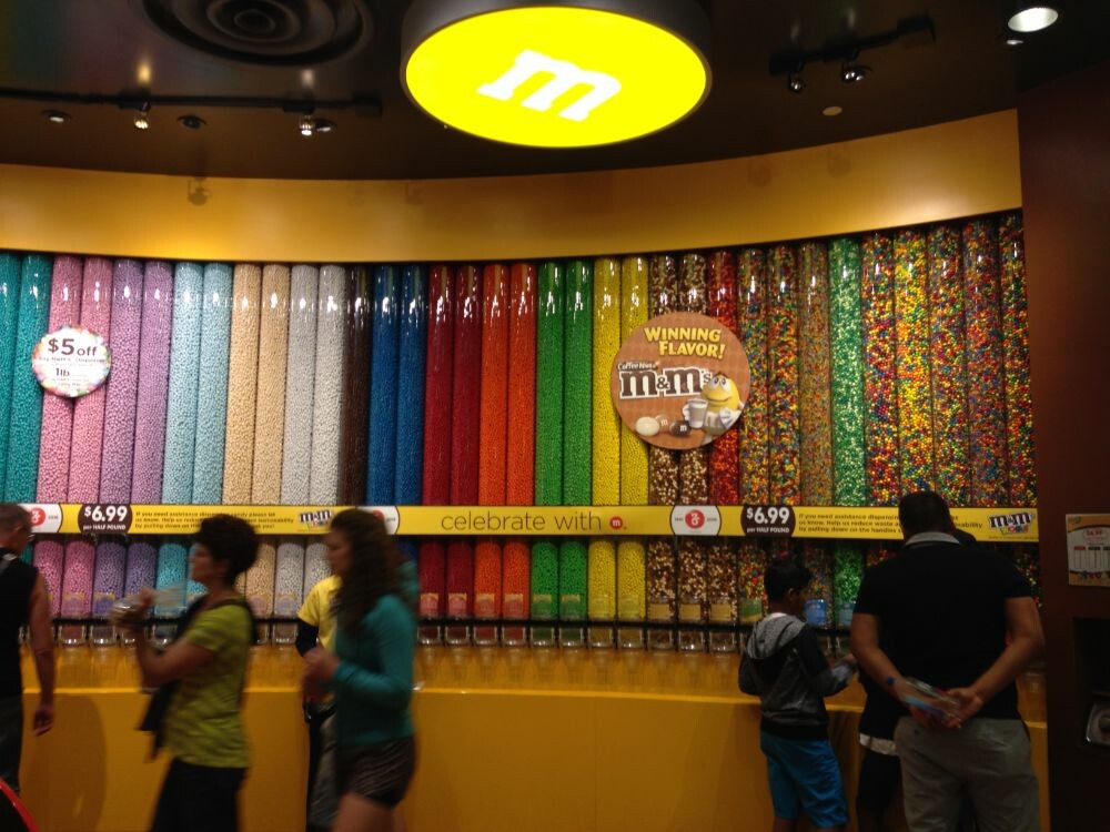 Las Vegas, part 2. Large M & M's store in Las Vegas.