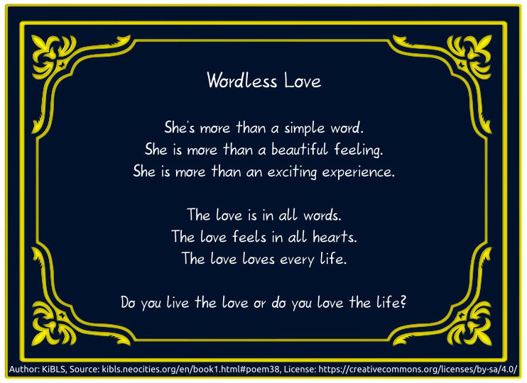 Wordless Love