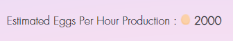 2000 Eggs Per Hour