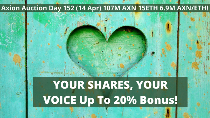 Axion crypto regular auction day 152