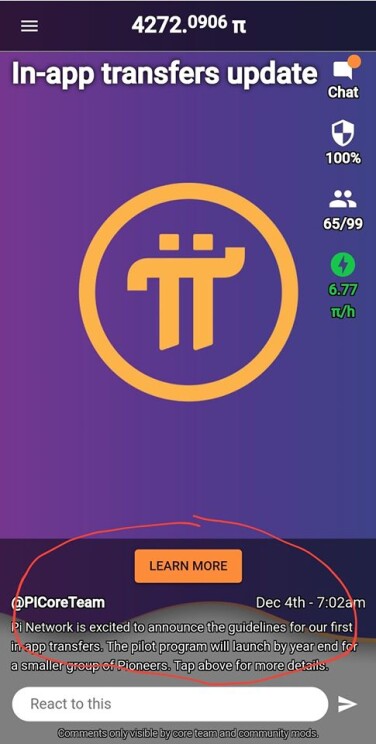 Mine Pi on my phone
