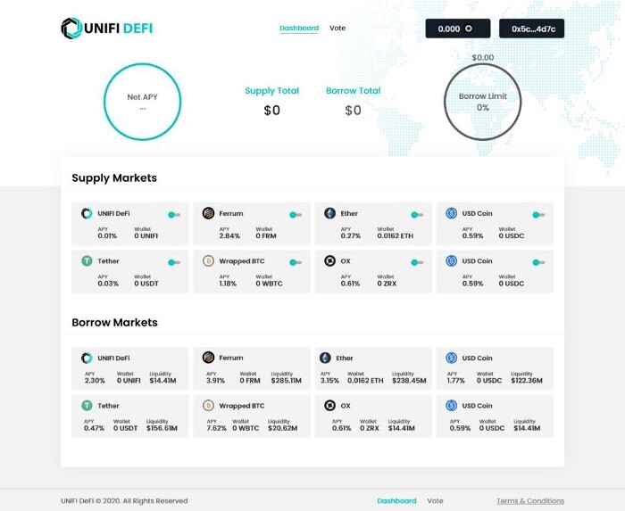UNIFI DeFi Lending Platform Development