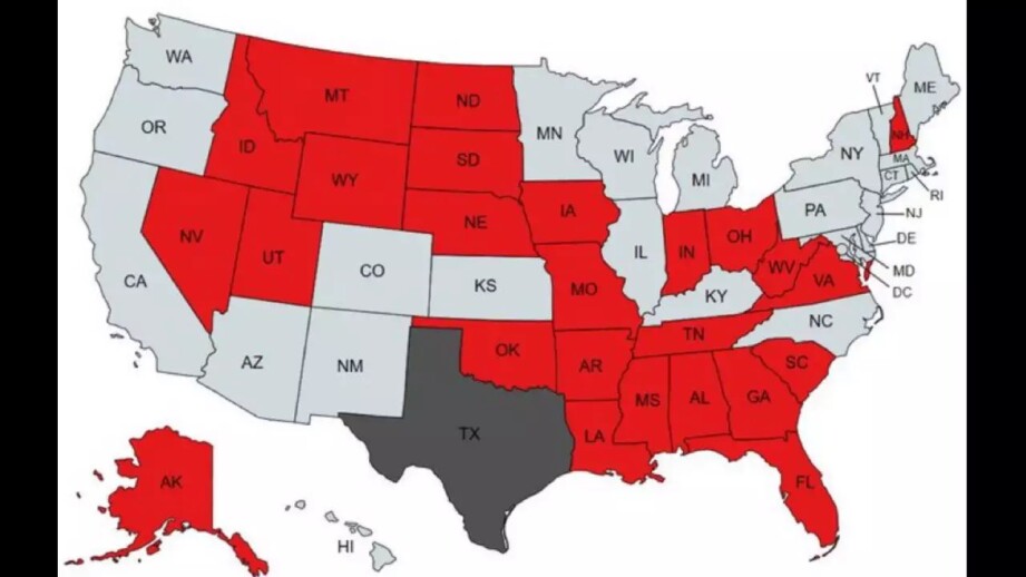 States Supporting Texas