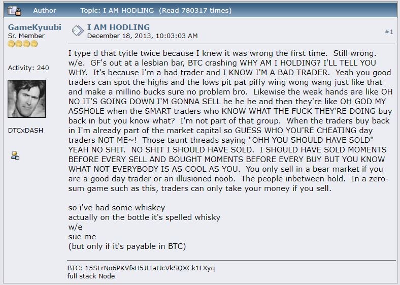 a user named GameKyuubi posted on Bitcoin Talk Forums