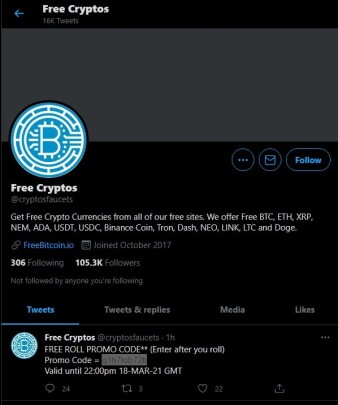 freecardano twitter promo code
