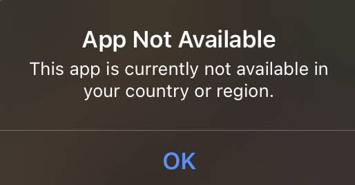 App Not Available