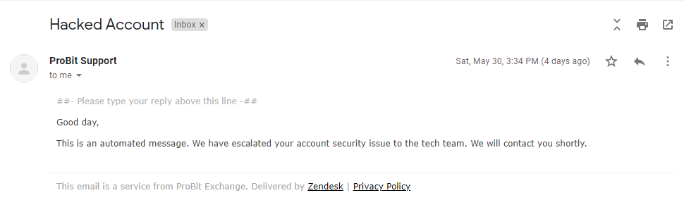 probit exchange account hack