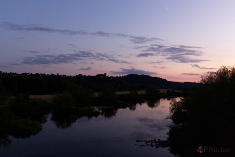 River at night