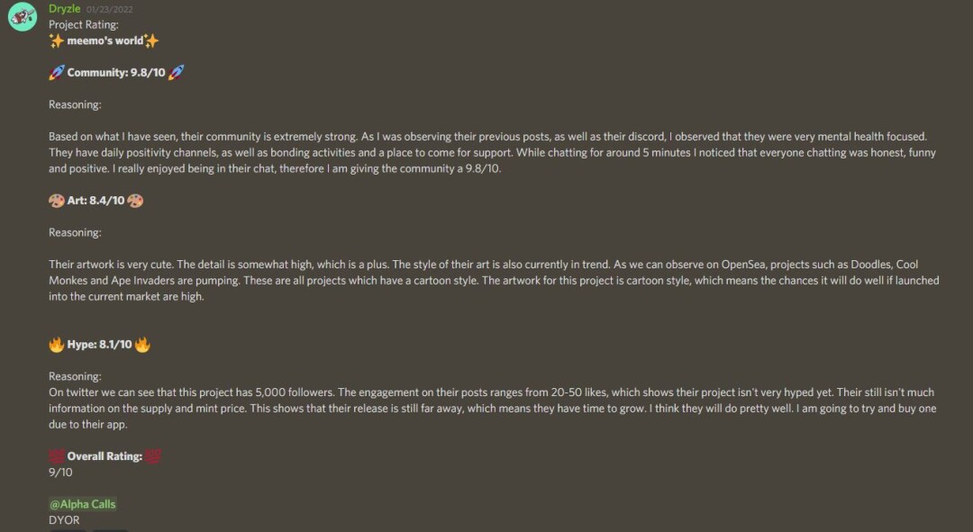 Dryzle Analysis