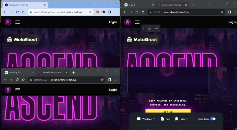 Easy Steps to Claim Your ASCEND XP Airdrop in MetaStreet - MoreLogin Anti-Detect Browser