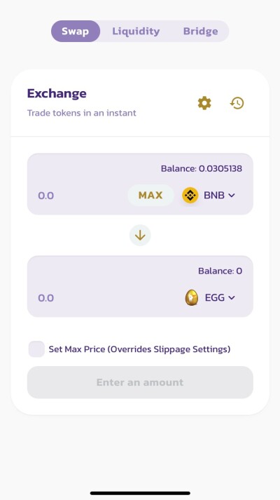 bnb to egg in goose finance
