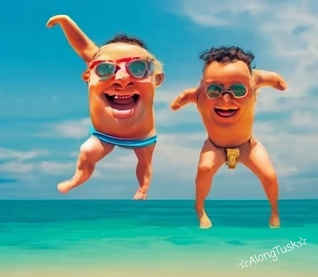 Disturbing Beach Bums by Along Tusk