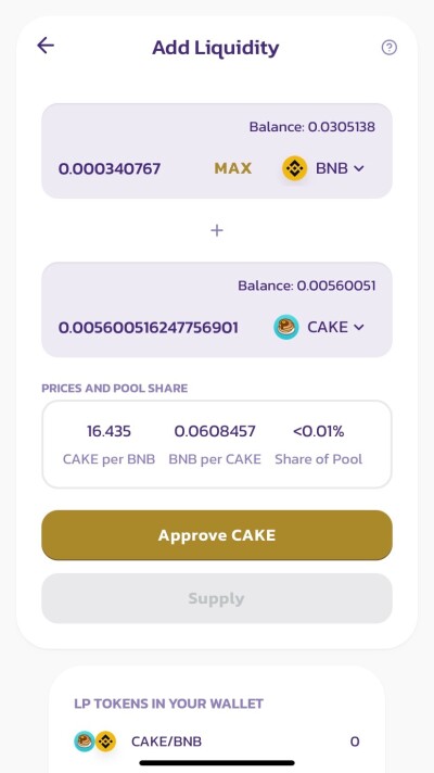 approve liquidity in goose finance