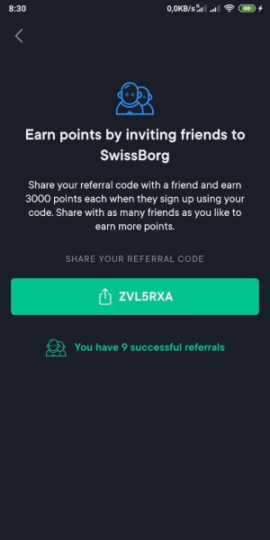 invite and earn points