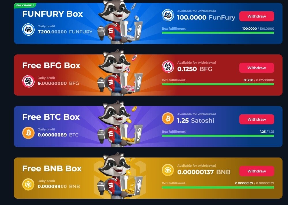 Get Free Cryptos Every 20 Min. $BFG $BTC $BNB