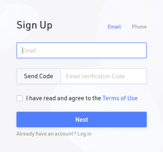 Sign up