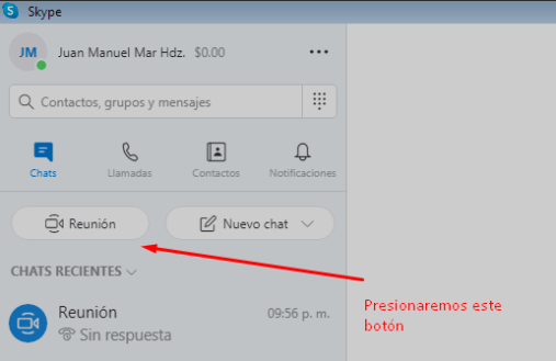 Iniciar una nueva reunión