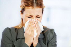 use tissues when sneezing