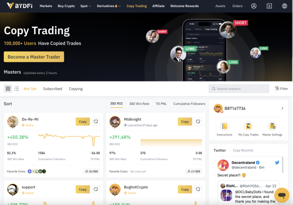 BYDFi Copy Trading